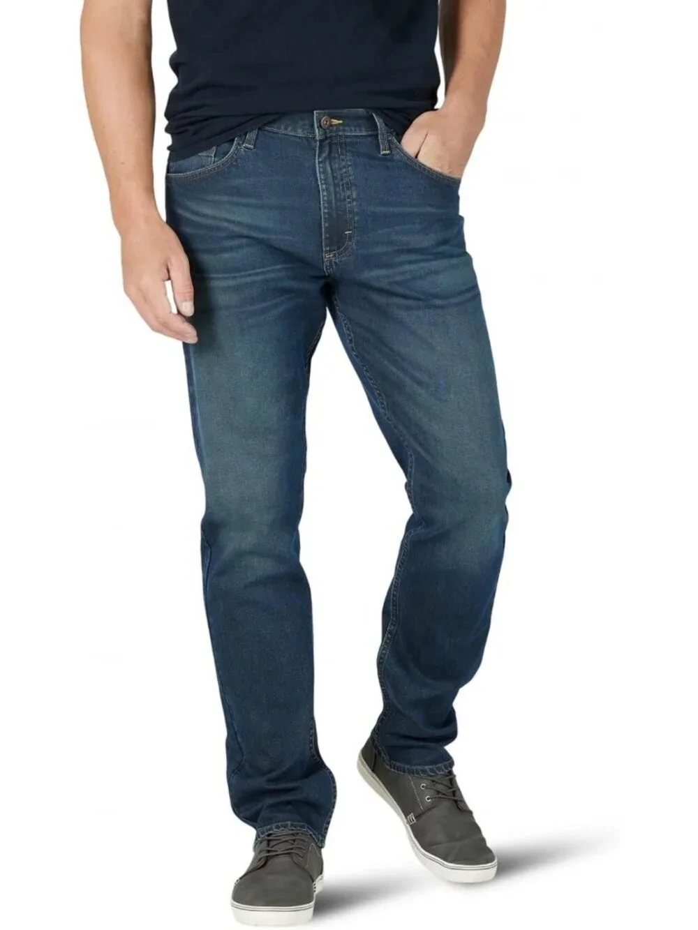 Men's Athletic Fit Stretch Jeans - Comfortable, Versatile, Perfect for Everyday
